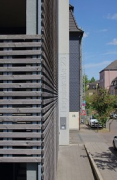 Tiegelstraße residential hall: façade detail