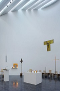 Church by the Sea: main altar and skylight