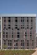 Erkelenz mobile station: bricks-façade on southern side