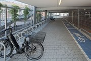 Erkelenz mobile station: bicycle garage, view from entrance