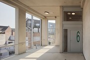 Erkelenz mobile station: Stairhouse with parking deck exit