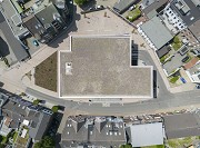 Erkelenz mobile station: drone shot, vertical view