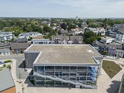 Erkelenz mobile station: western drone shot, higher altitude