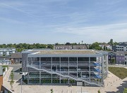 Erkelenz mobile station: western drone shot, lower altitude