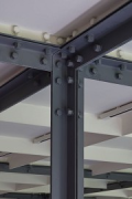 "Le Corbusier" Pavillon, Zurich: steel-joint detail