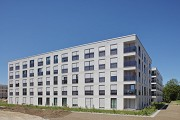 Colmdorf-Street, Munich-Aubing: north-eastern view of residential quarter