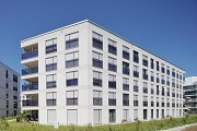 Colmdorf-Street, Munich-Aubing: south-eastern view of residential quarter
