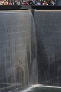9!11 Memorial: falling water in north-western pool-corner