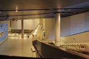 9/11 museum: basement staircase and exhibition area