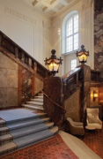 Fraser Suites: entrance-lobby, staircase-detail