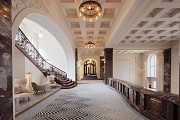 Fraser Suites: entrance-lobby, 1st-floor gallery