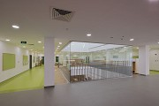 GUtech, Finnish School: upper floor view of teachers' room