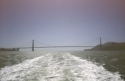 Golden Gate Bridge: Bay-view from a ferrry
