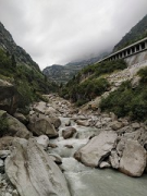 Devil's bridges, Gotthard pass: Reuss' river cascades