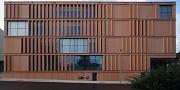 Bochum justice center: façade-prospect of hall-building at Josef-Neuberger-street