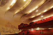 Royale-Theatre, Heerlen: cinema, wall-fresco, parquet-floor view
