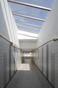 Bedburg Station: skylight track underpass