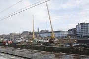 Eurogare Mons: The basis of station's down-town-site is in progress