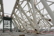 Eurogare Mons: Lateral trusses and falsework