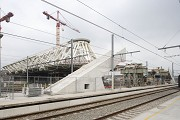 Eurogare Mons: By the next push the platforms are reached