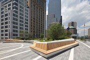 Liberty Park: benches at northern gallery