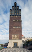 Mathildenhöhe Exhibition Hall: western view Wedding Tower