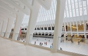 WTC Oculus: main hall, view from southern 1st floor gallery