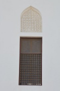 Omani French Museum: window with mashrabiya-fanlight, detail 1