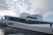 Oslo Opera house: north-western view with canal