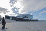 Oslo Opera house: north-western view with sculpture