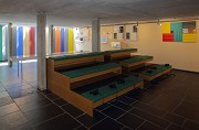 "Le Corbusier" Pavillon, Zurich: basement, lecture room, fig. 1