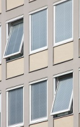 Plärrer high-rise: two tilted windows