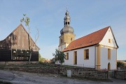 Sh/leep Barn and village-church