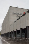 Swiss-Life-Arena: southwestern view west façade