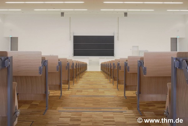 Neue Chemie, JLU Gießen: Großer Hörsaal, achsial von oben; Foto: Dern/Quillmann