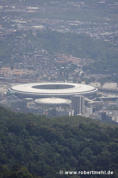 Maracanã Stadion: Blick vom Corcovada, Nahaufnahme