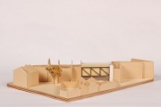 »Die Brücke«, Aachen: Städtebauliches Modell, Nordansicht