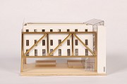 »Die Brücke«, Aachen: Gebäudemodell, Nordansicht