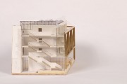»Die Brücke«, Aachen: Gebäudemodell, Treppenhausschnitt