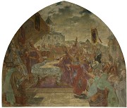 „Aachener Bürger schwören vor Kaiser Barbarossa“ (AB)