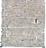 Südfassade Granusturm, mittleres Drittel