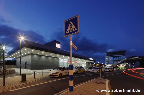 Horrem Station: Southwest view at dusk 1