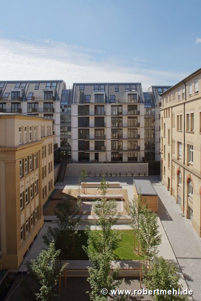 Röte-streetquarter-housing: western view of new courtyard