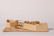 »The Bridge«, Aachen: urban model, south-eastern view