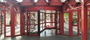 Aachen University Hospital: carousel-door with vestibule from the inside