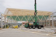 Das zukünftige, überdachte Lager der Meilinger Holzbau GmbH