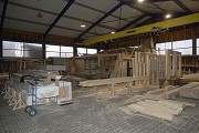 Holzbau Käding: Abbundfläche in der Halle