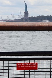Statue of Liberty, Battery-Park view, New York City, US