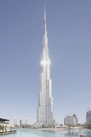 The world tallest building: Burj Khalifa, Dubai, VAE