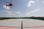 1. regular helicopter-landing at the new heliport, clinical center Aachen